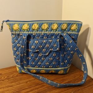 Vera Bradley Blue & Yellow Bee Tote